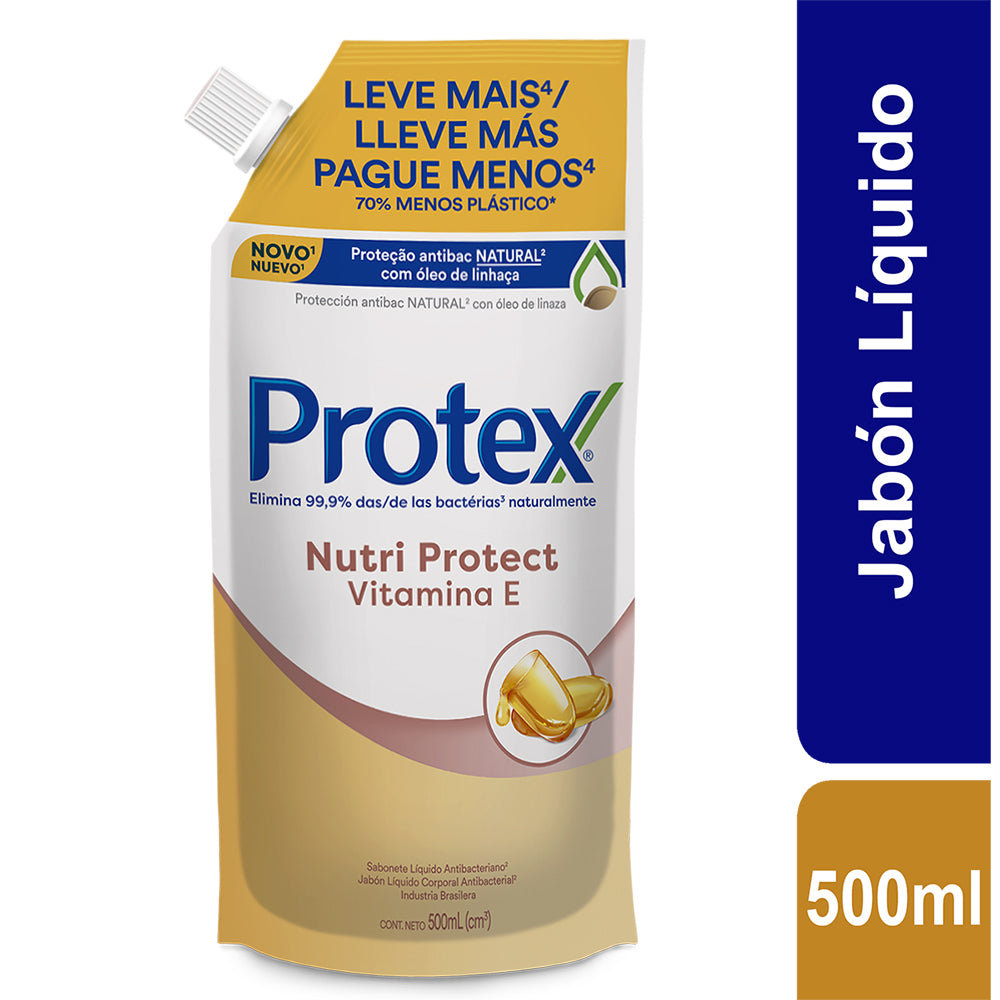 Protex Jab Vitamina E Doypack x 500 ml (Jabon Liquido)