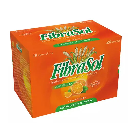 Fibrasol Naranja Sobres 5 Gr x 18 (Psyllium)