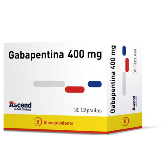 Gabapentina Cápsulas 400 mg x 30 Ascend