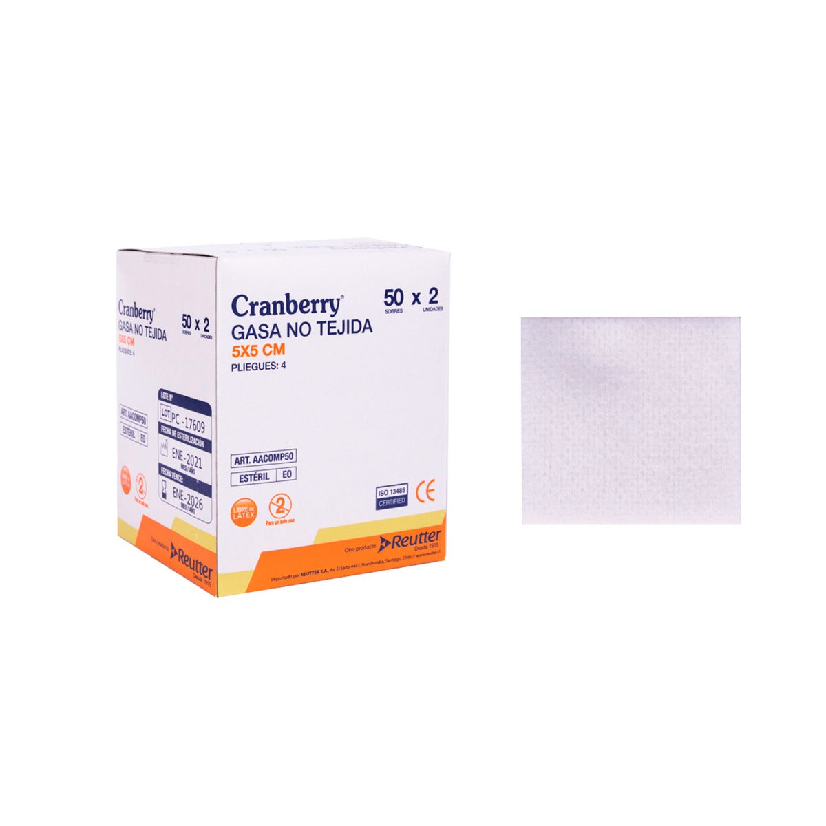 Compresa Gasa 45 x 45 Esteril x 5 Unid (Gasas)