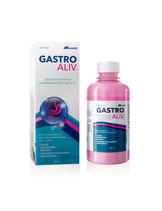 Gastroaliv Sus x 240 ml (Subsalicilato De Bismuto)