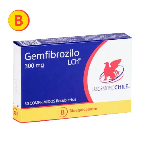 Gemfibrozilo Comprimidos 300 mg x 30 Chile