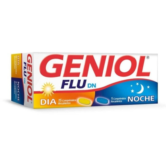 Geniol Flu Dn Comprimidos 15+5 (Paracetamol/Pseudoefedrina/Clorfenamina)