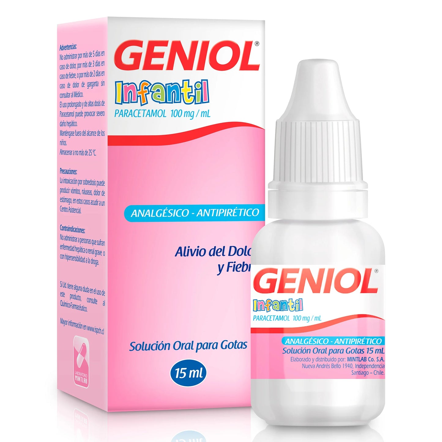 Geniol Gotas 100mg/ml x 15 ml (Paracetamol)