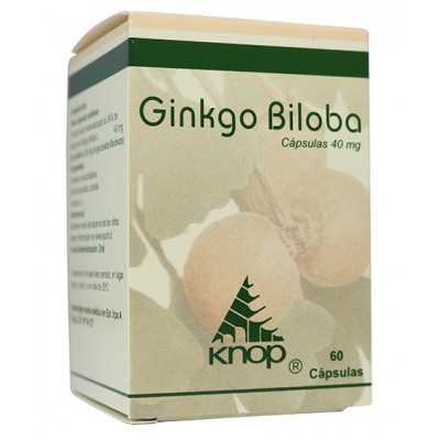 Ginkgo Biloba Cápsulas 40 mg x 60 Knop