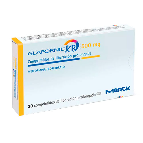 Glafornil Xr Comprimidos 500 mg x 30 (Metformina)