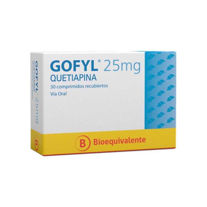 Gofyl Comprimidos 25 mg x 30 (Quetiapina)