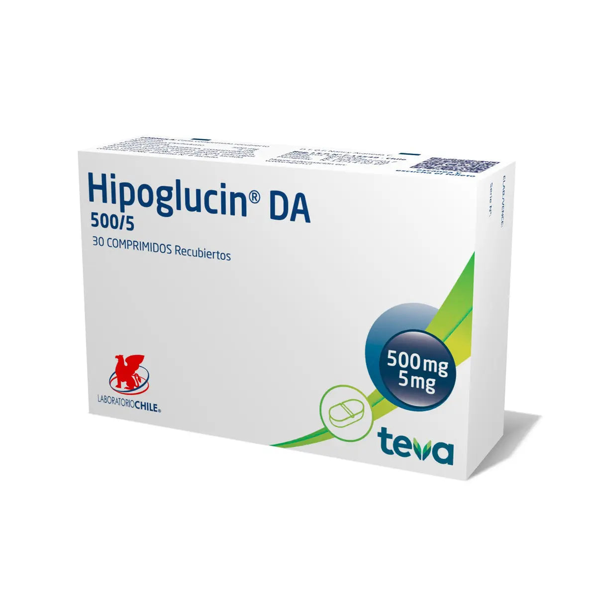 Hipoglucin Da 500/5 Comprimidos x 30 (Glibenclamida/Metformina)