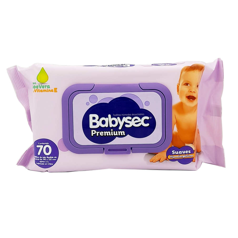 Babysec Premium Toa Hum x 70 (Toallas Humedas)