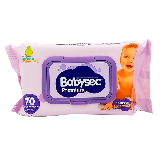 Babysec Premium Toa Hum x 70 (Toallas Humedas)