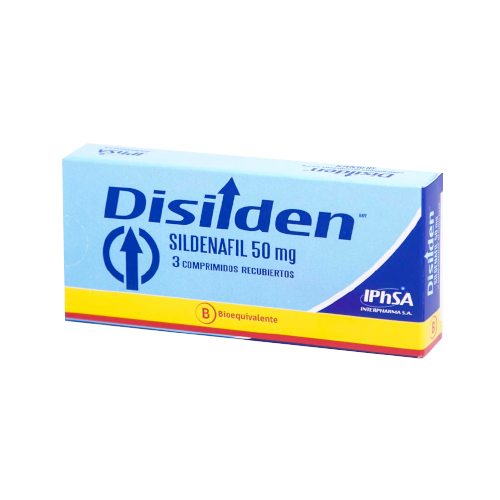 Disilden Comprimidos 50 mg x 3 (Sildenafil)
