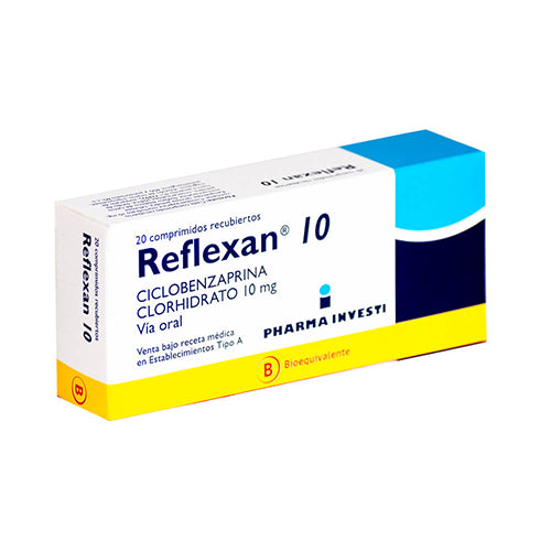 Reflexan Comprimidos 10 mg x 10 (Ciclobenzaprina)