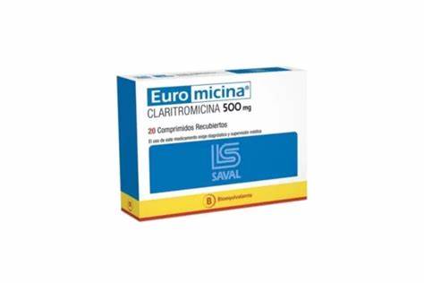 Euromicina Comprimidos 500 mg x 20 (Claritromicina)