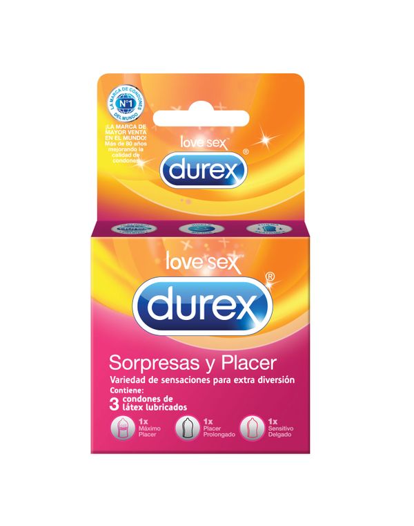 Durex Maximo Placer x 3 Preserv (Preservativo)