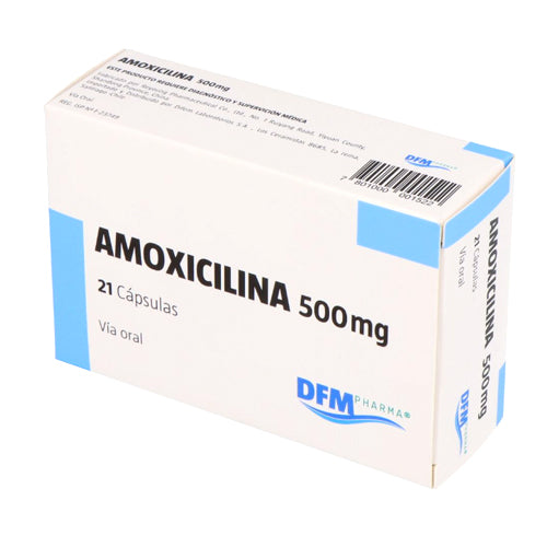 Amoxicilina Cápsulas 500 mg x 21 Difem