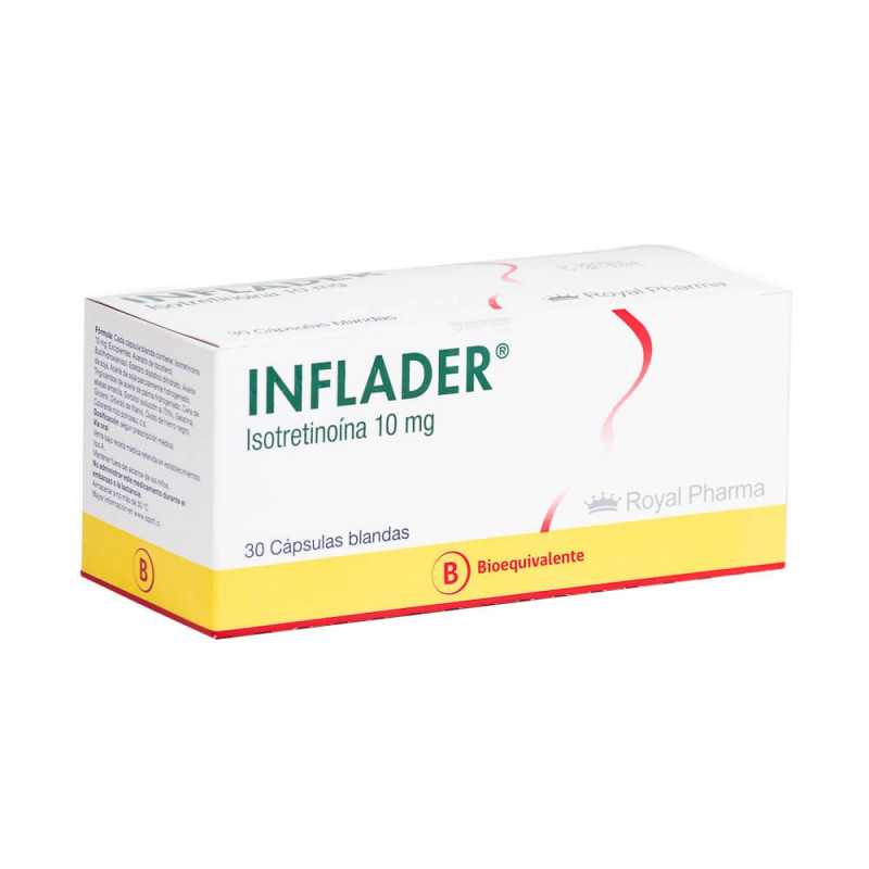 Inflader Cápsulas 10 mg x 30 (Isotretinoina)