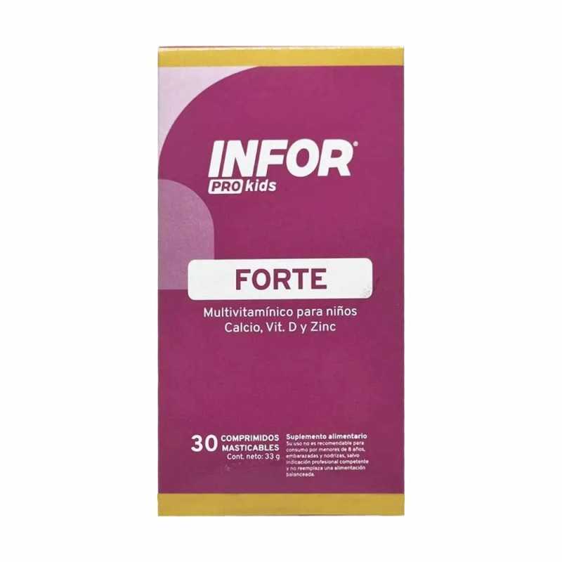 Infor Pro Kids Forte Comprimidos Mas x 30 (Calcio/Vitamina D3/ Zinc)