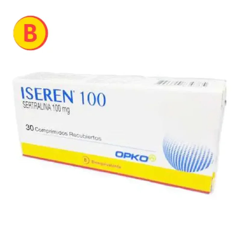 Iseren Comprimidos 100mg x 30 (Sertralina)