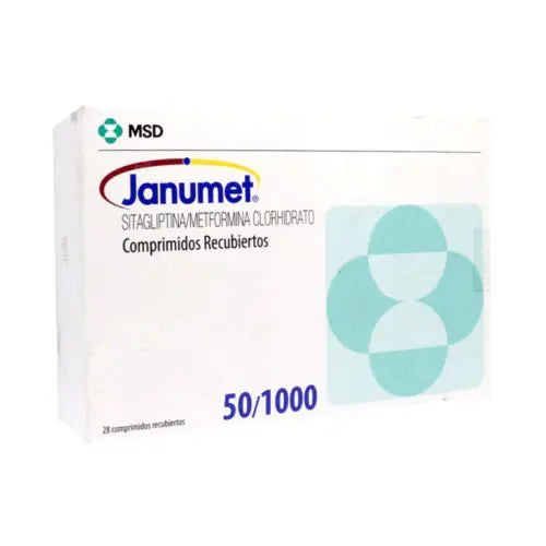 Janumet Comprimidos 50/1000 mg x 28 (Sitagliptina/Metfomina)