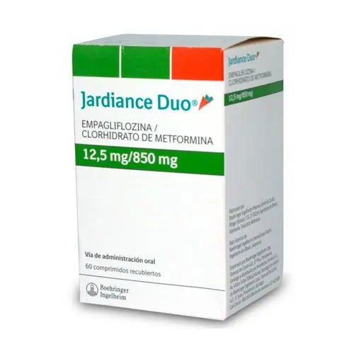 Jardiance Duo Comprimidos 12,5/850mg x 60 (Empagliflozina/Metformina)