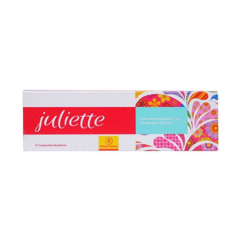 Juliette Comprimidos 2 mg/0,03 mg x 21 (Clormadinona/Etinilestradiol)