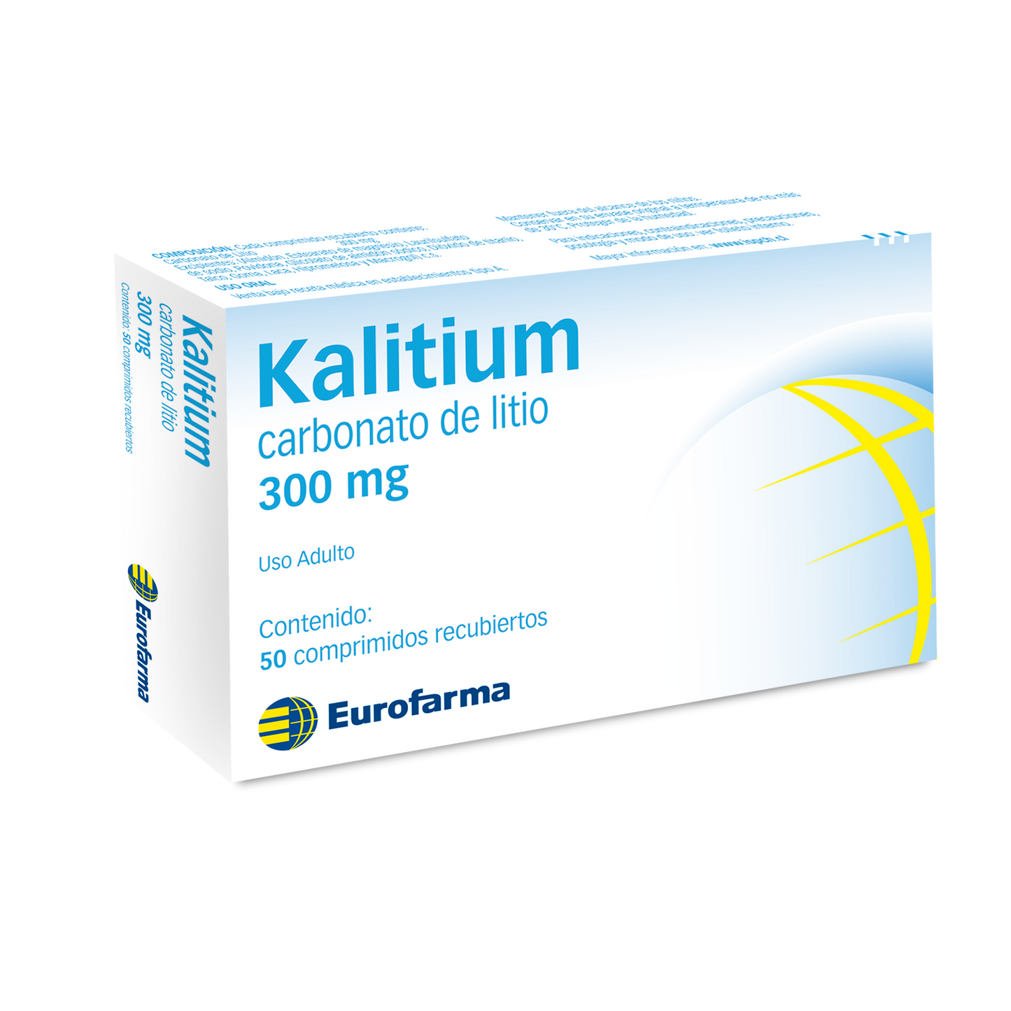 Kalitium Comprimidos 300 mg x 50 (Carbonato De Litio)
