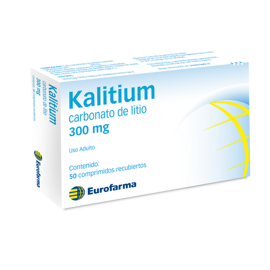 Kalitium Comprimidos 300 mg x 50 (Carbonato De Litio)