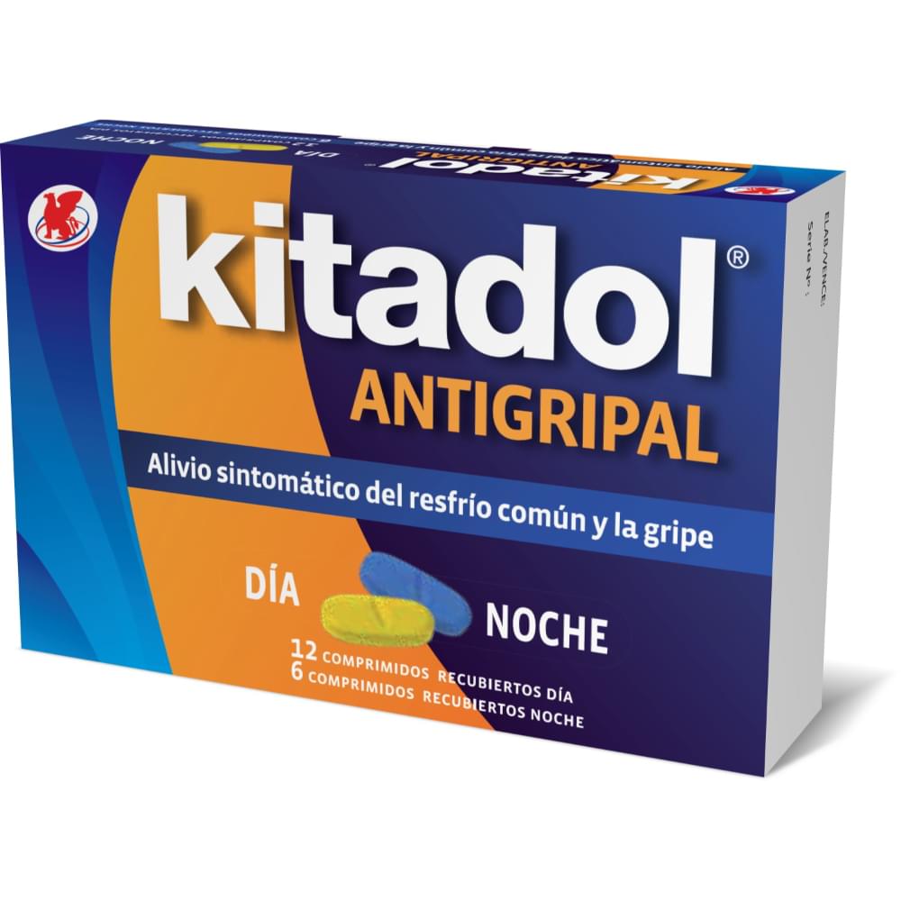Kitadol Antigripal Dn Comprimidos 12+6 (Parac/Cafeina/Clorfenamina)