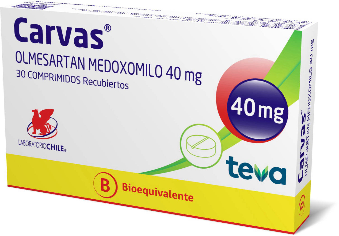 Carvas Comprimidos 40 mg x 30 (Olmesartan)