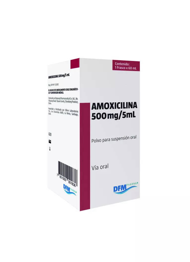 Amoxicilina Sus 500 mg/5 ml x 60 ml Difem