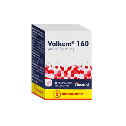 Valkem Comprimidos 160 mg x 30 (Valsartan)
