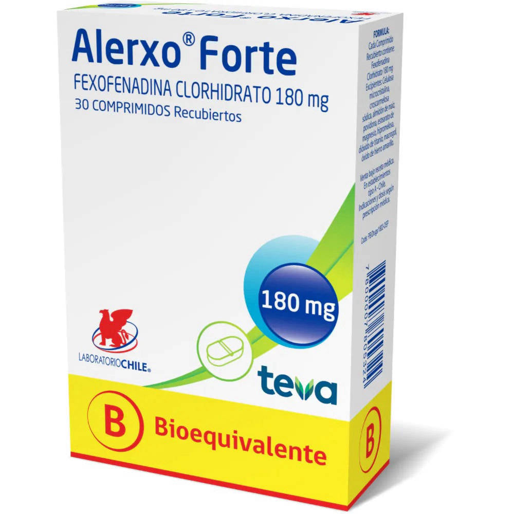 Alerxo Forte Comprimidos 180 mg x 30 (Fexofenadina)