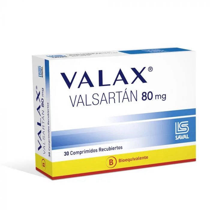 Valax Comprimidos 80 mg x 30 (Valsartan)