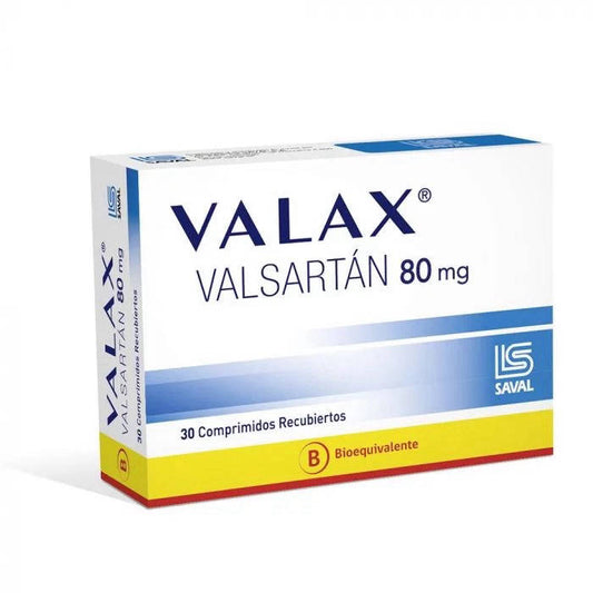 Valax Comprimidos 80 mg x 30 (Valsartan)