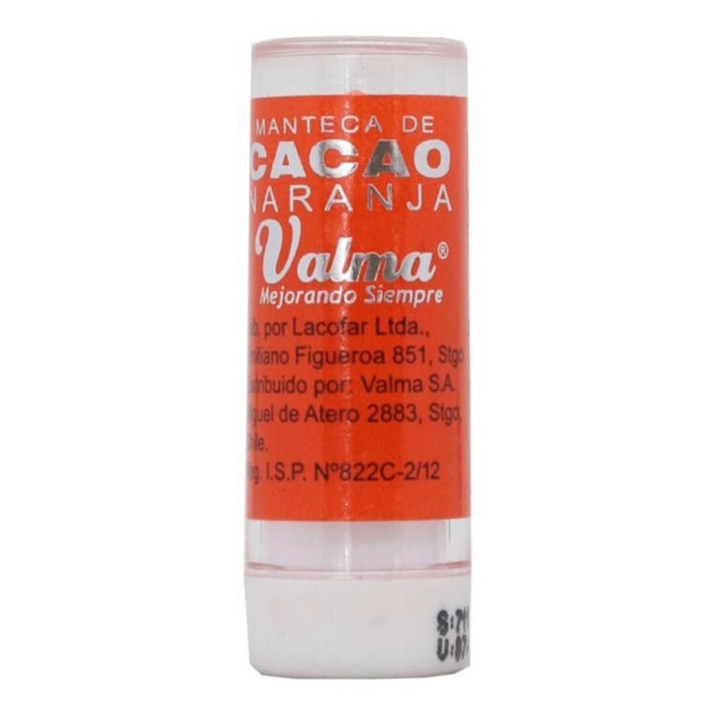Manteca Cacao Naranja Valma (Manteca De Cacao)