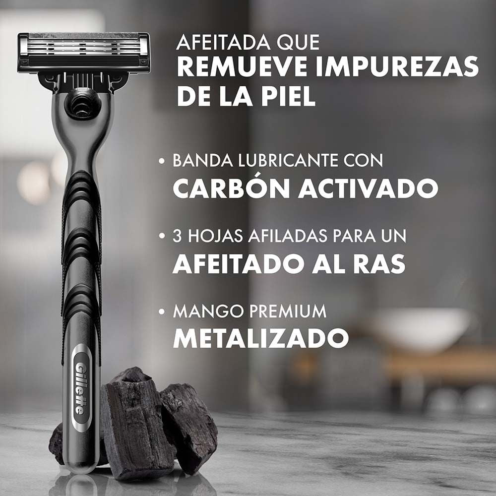 Gillette Maquina Afeitar Carbon x 2 Unidades