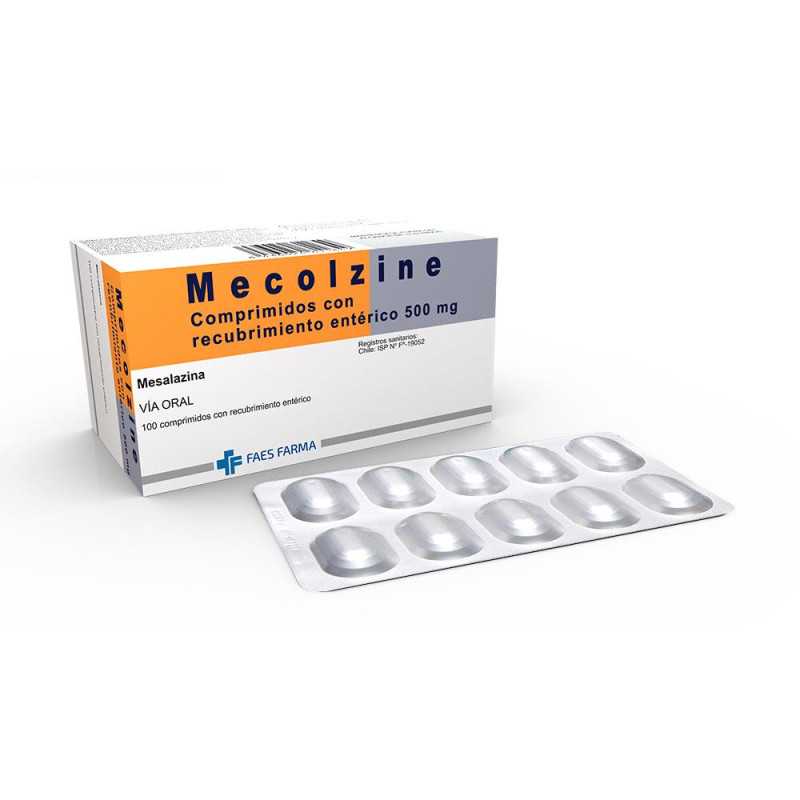 Mecolzine Comprimidos 500 mg x 100 (Mesalazina)