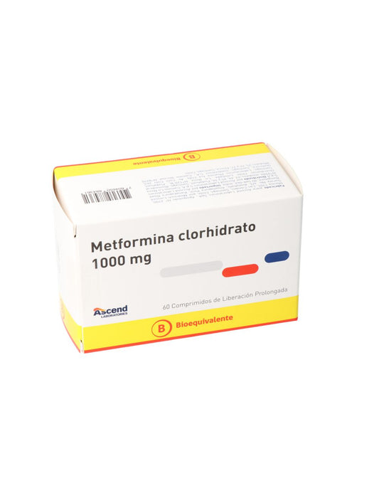 Metformina Xr Comprimidos 1000 mg x 60 Ascend
