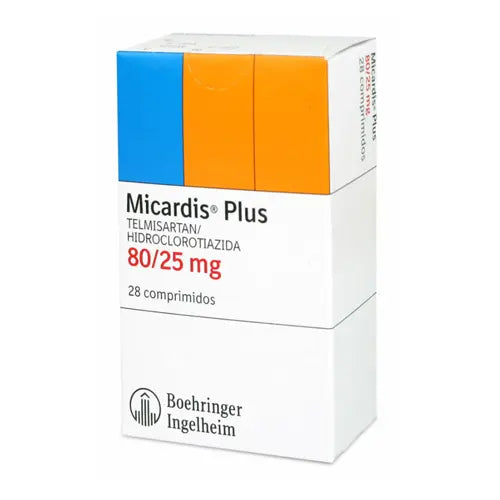 Micardis Plus Comprimidos 80/25mg x 28 (Telmisartan+Hidroclorotiazida)