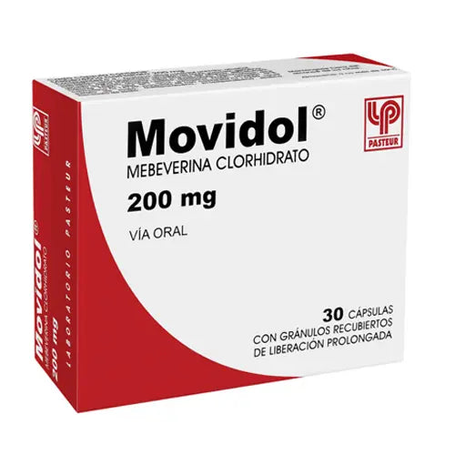 Movidol Cápsulas 200 mg x 30 (Mebeverina)