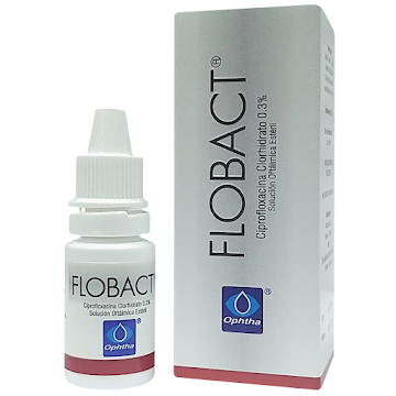 Flobact Solución Oftálmica 0,3% x 5 ml (Ciprofloxacino)