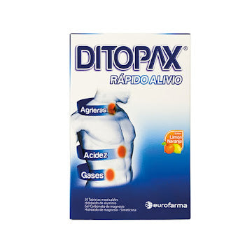 Ditopax Comprimidos Mast x 20 (Simeticona/Hidroxido De Aluminio/ Hidroxido De Magnesio)