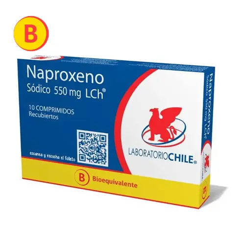 Naproxeno Comprimidos 550 mg x 10 Chile
