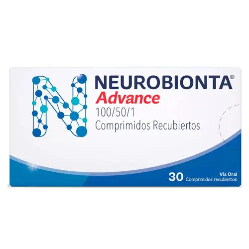 Neurobionta Adv Comprimidos x 30 (Cianocobalamina / Piridoxina / Tiamina)
