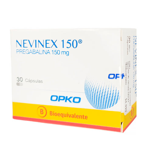 Nevinex Cápsulas 150 mg x 30 (Pregabalina)