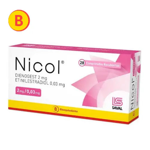 Nicol Comprimidos x 28 (Dienogest / Etinilestradiol)