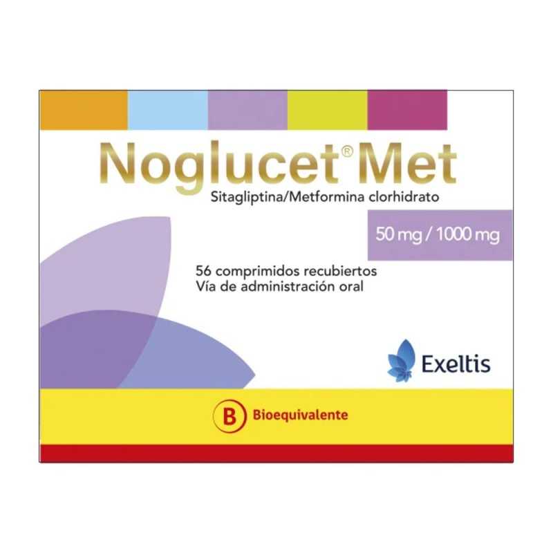 Noglucet Met 50mg/1000mg Comprimidos x 56 (Metformina/Sitagliptina)
