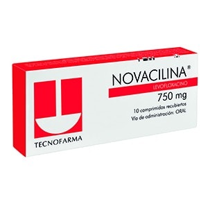 Novacilina Comprimidos 750 mg x 10 (Levofloxacino)