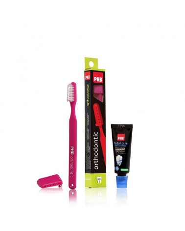 Pack Phb Orthodontic + Pasta Phb Total Care 15ml (Cepillos Dentales Adulto)