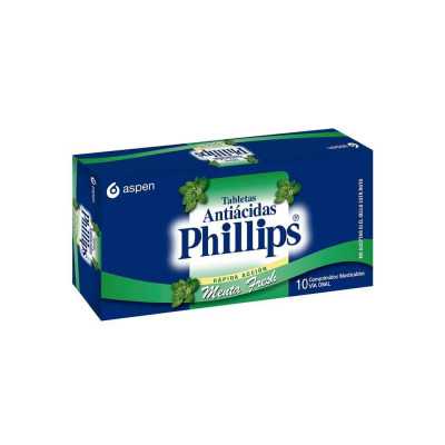 Phillips Menta Comprimidos x 30 (Alum Hidrox/Calcio Carbon./Magn Hidrox)